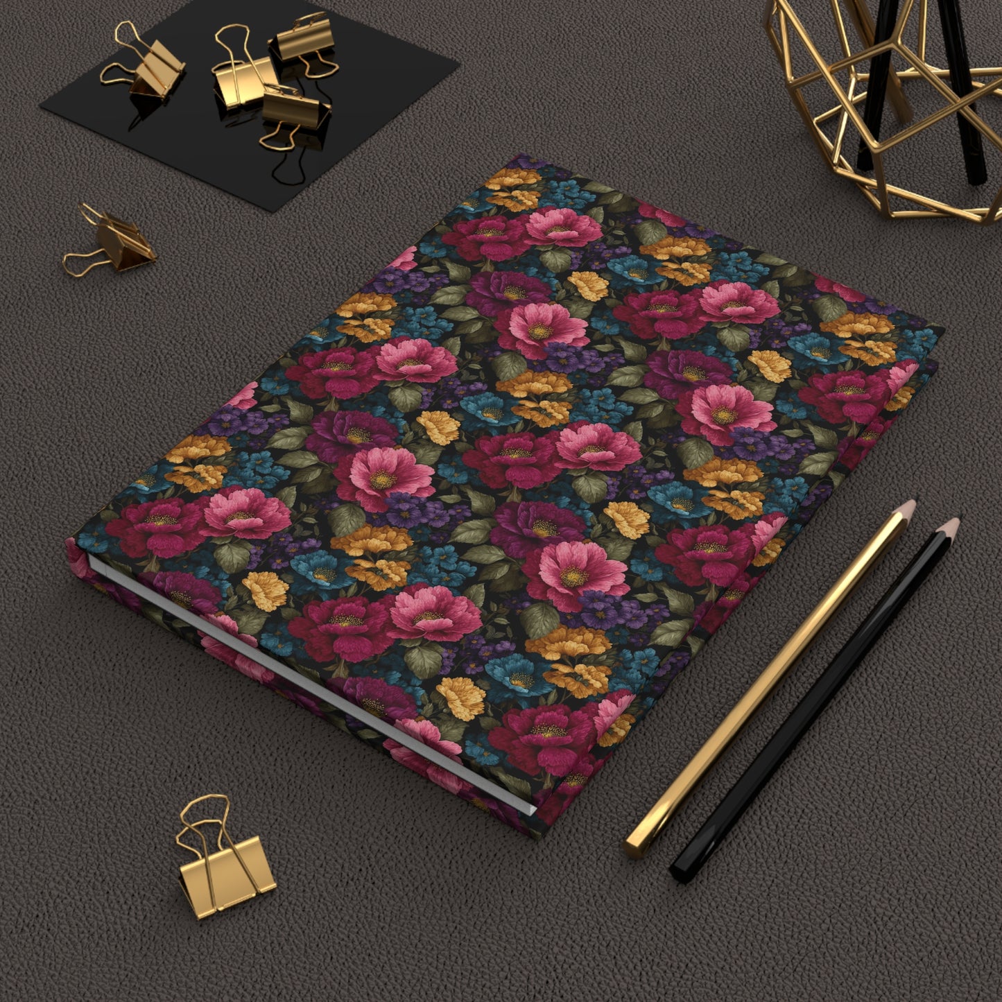 Vintage Floral Hardcover Journal