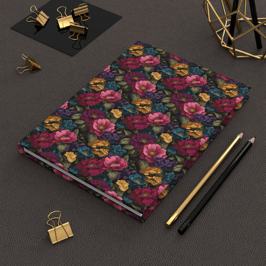 Vintage Floral Hardcover Journal