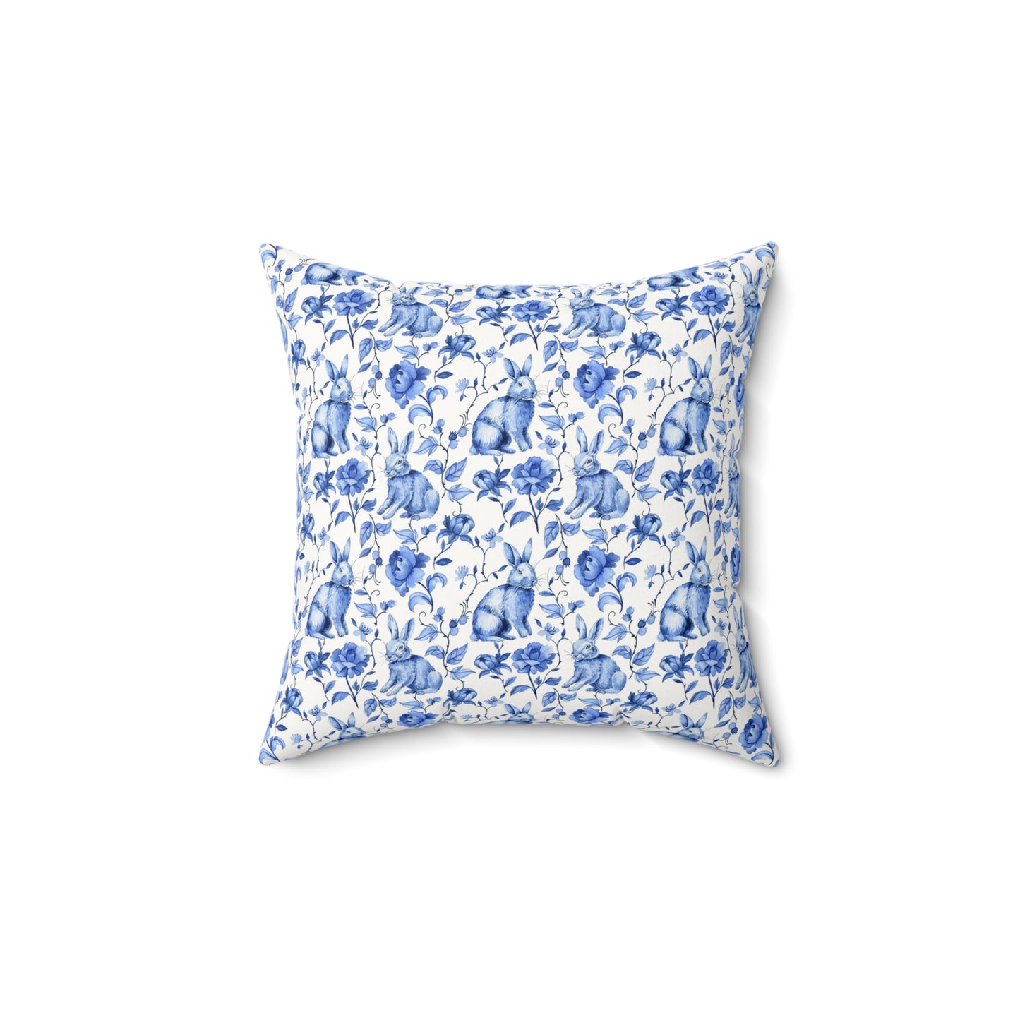 Easter Toile Faux Suede Pillow