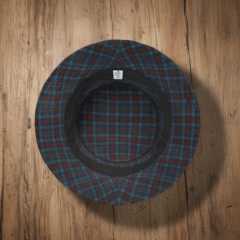 Highland Hearth Blue Plaid Bucket Hat