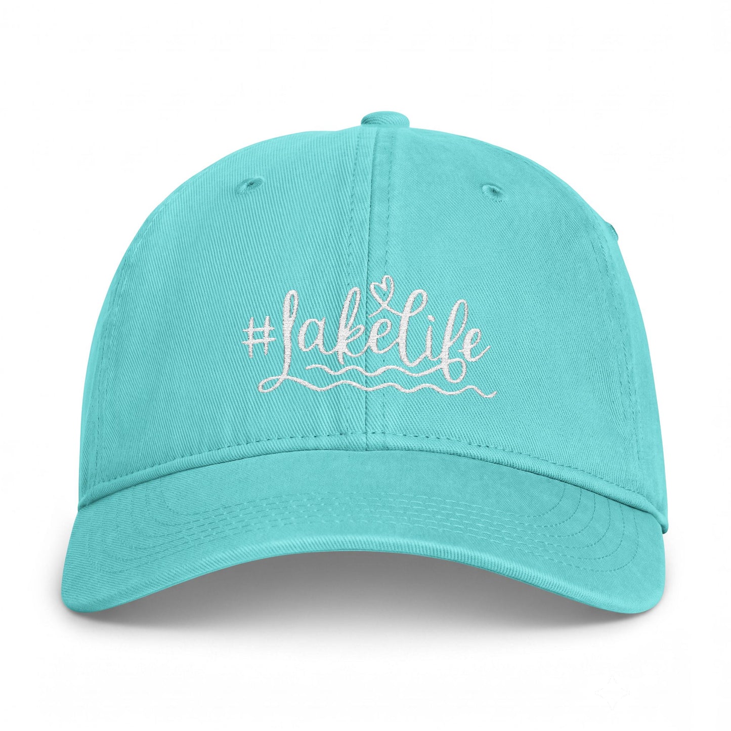 Lake Life Washed Cap | #LakeLife Embroidered Coastal Hat