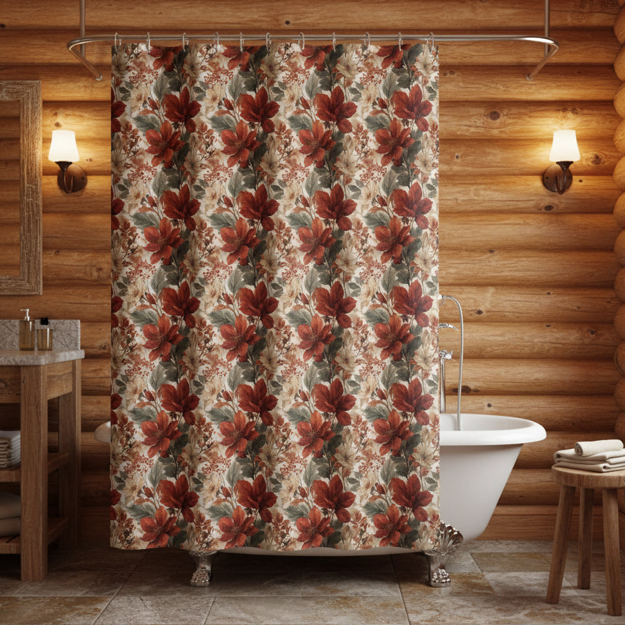 Autumn Foliage Shower Curtain