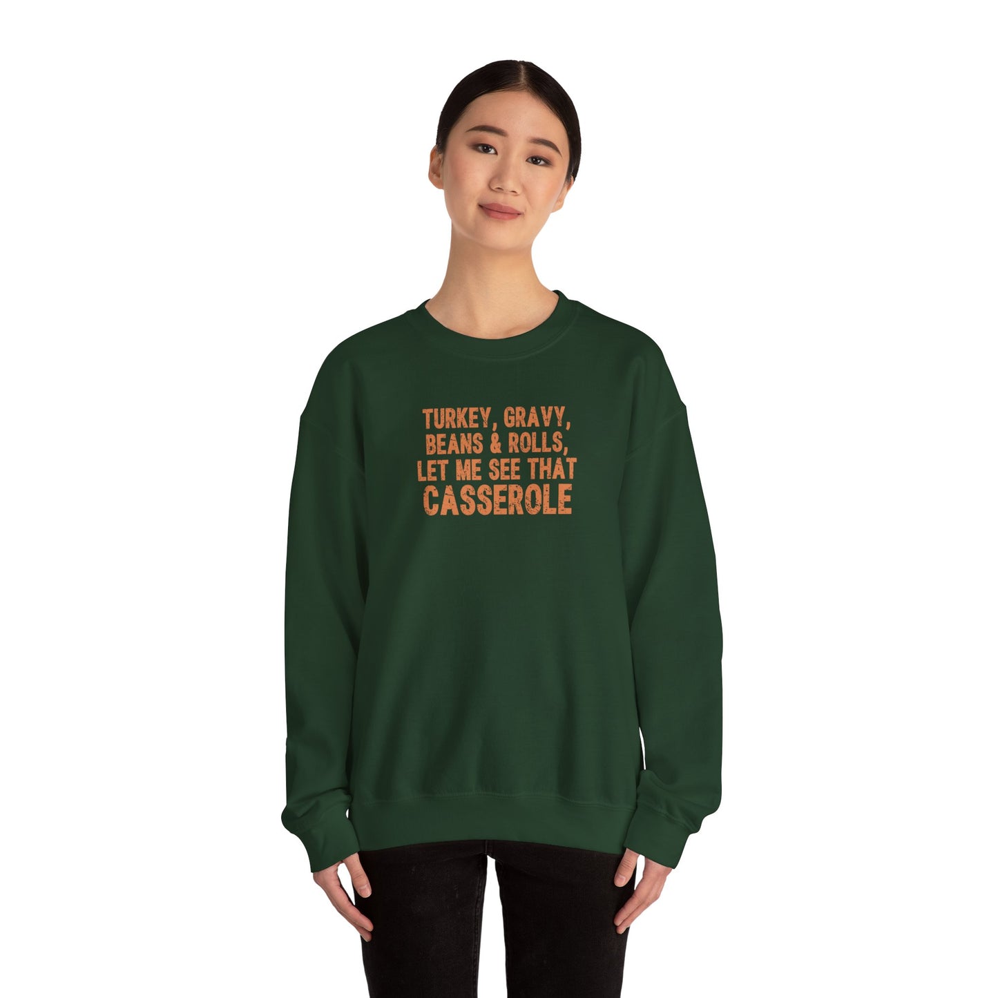 Turkey, Gravy, Beans & Rolls Crewneck Sweatshirt