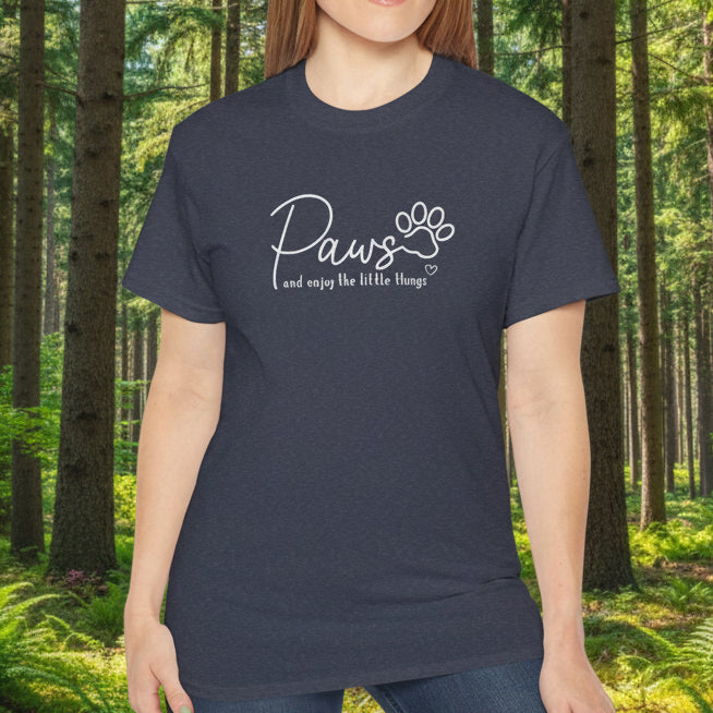 Paws And Enjoy The Little Things T‑Shirt