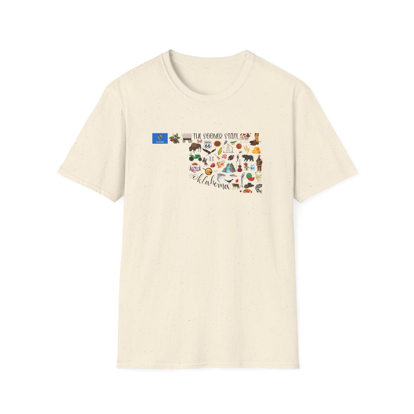 Oklahoma Adventure Map T-Shirt