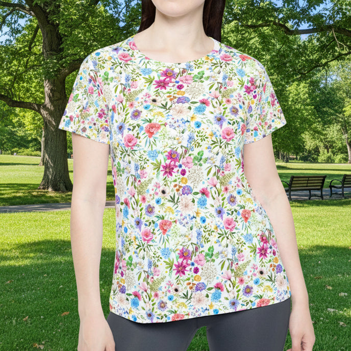 Floral All-Over Print Women's Sports Jersey