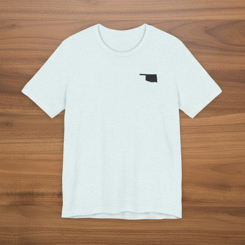 Oklahoma 'The Sooner State' Front & Back Graphic Tee