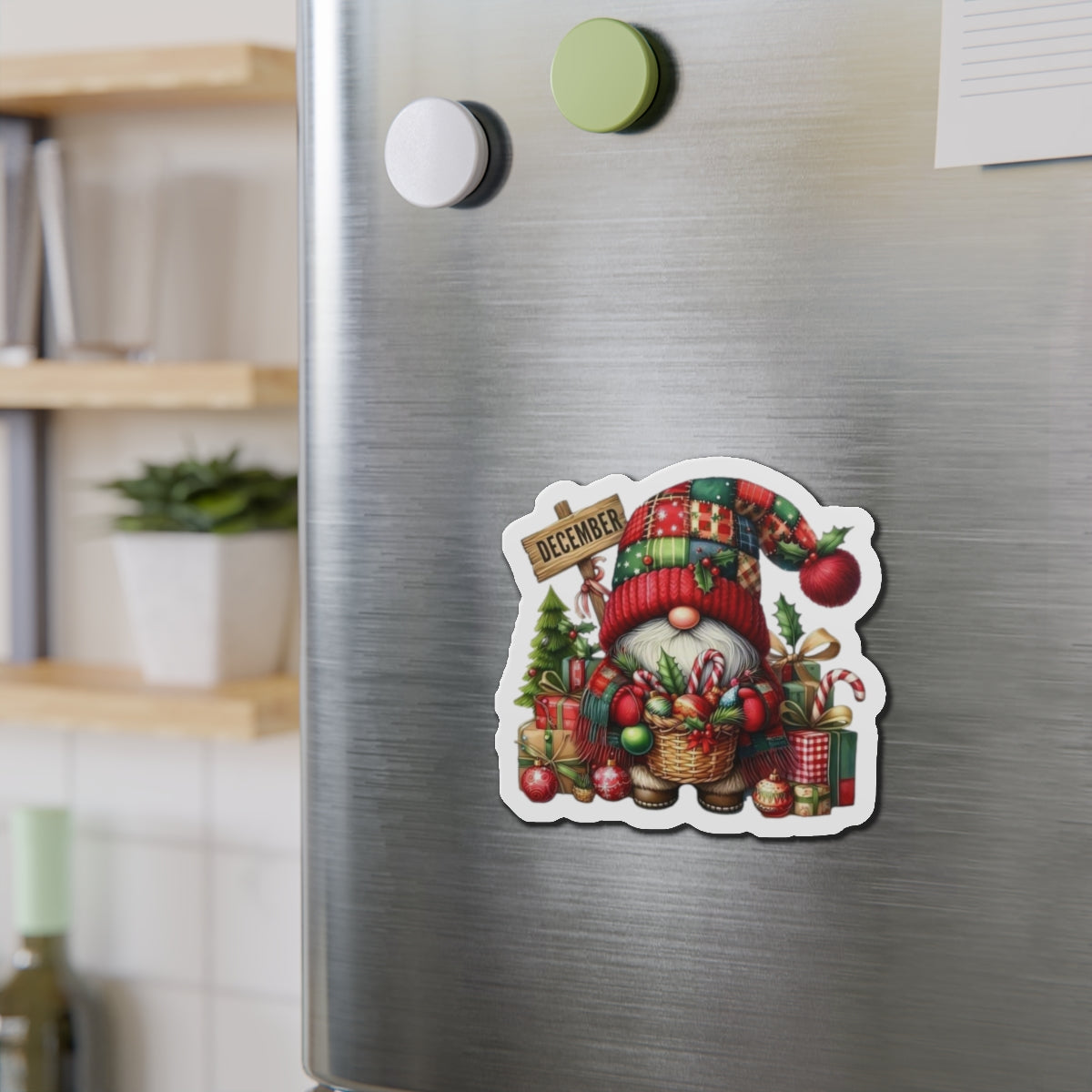 Ðecember Gnome Fridge Magnet