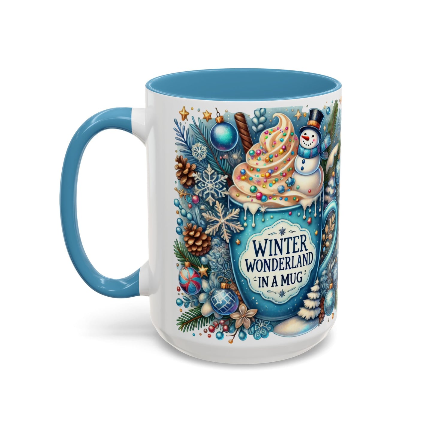 Winter Wonderland in a Mug Blue Cup