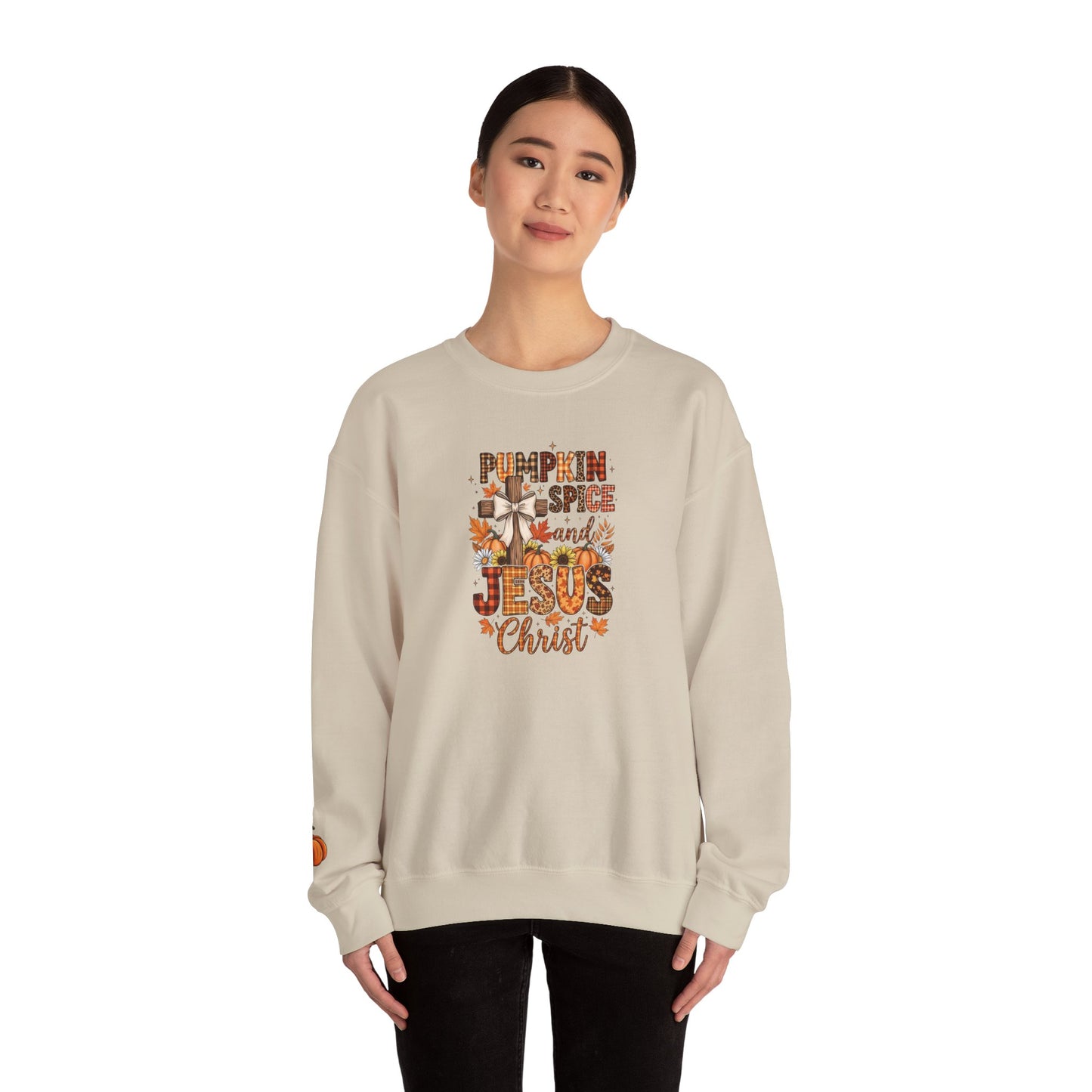 Pumpkin Spice and Jesus Christ Crewneck Sweatshirt