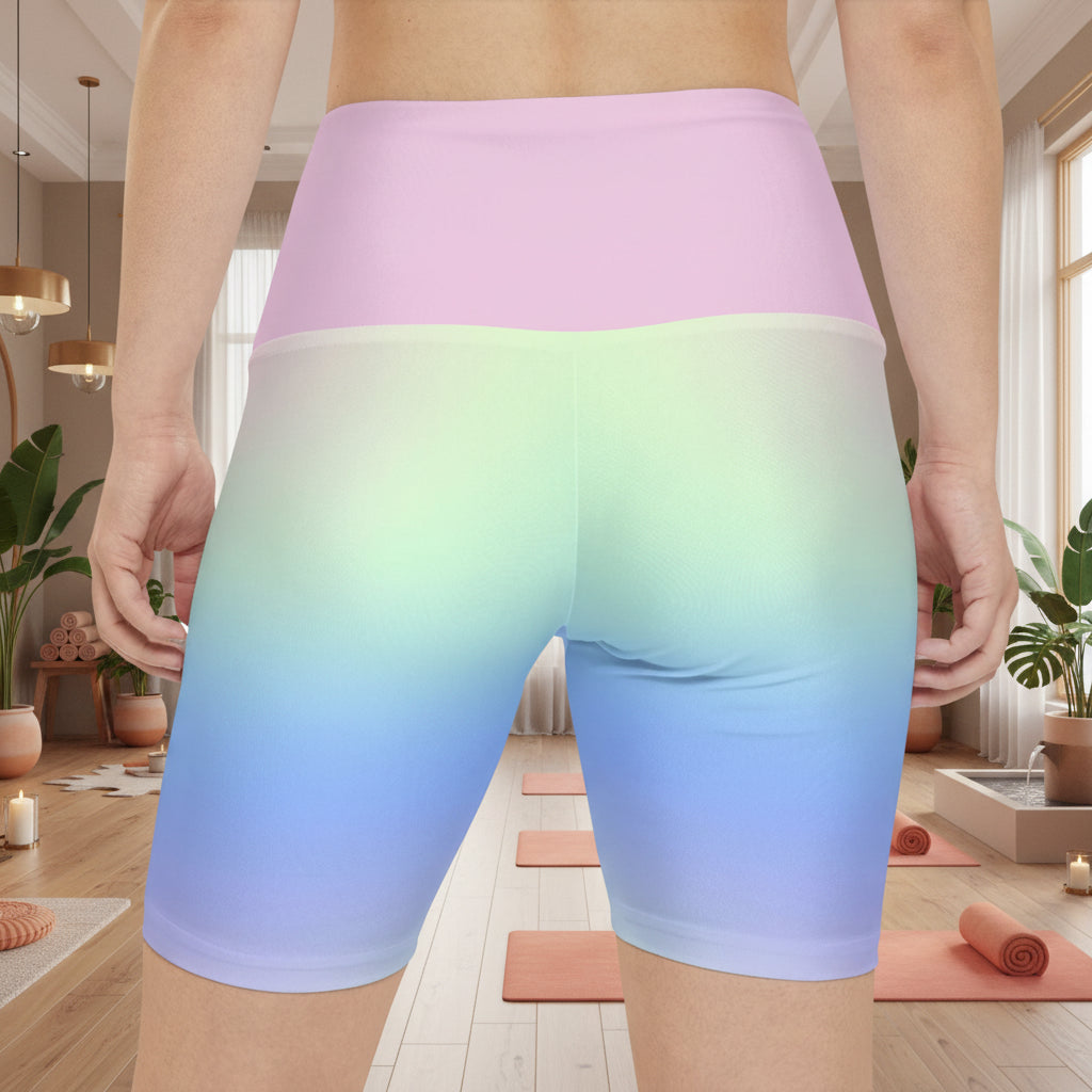 Cotton Candy Ombre’ Workout Shorts