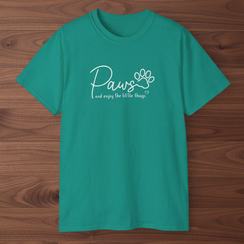 Paws And Enjoy The Little Things T‑Shirt