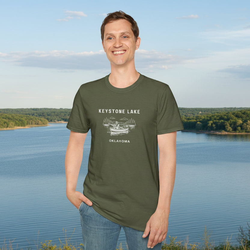 Keystone Lake Oklahoma Soft Style T-Shirt