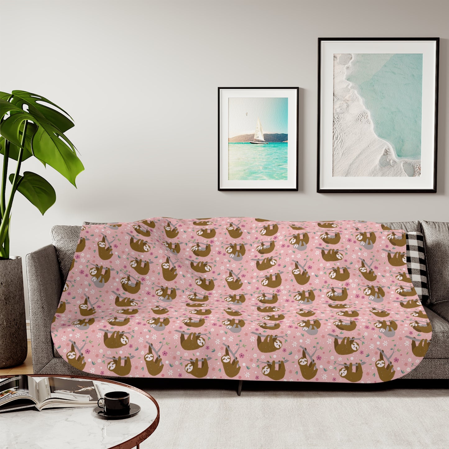 Sloth Sherpa Blanket