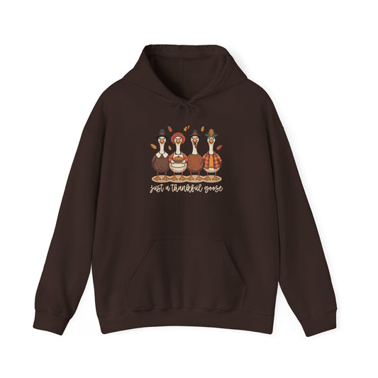 Just A Thankful Goose Adult Hoodie