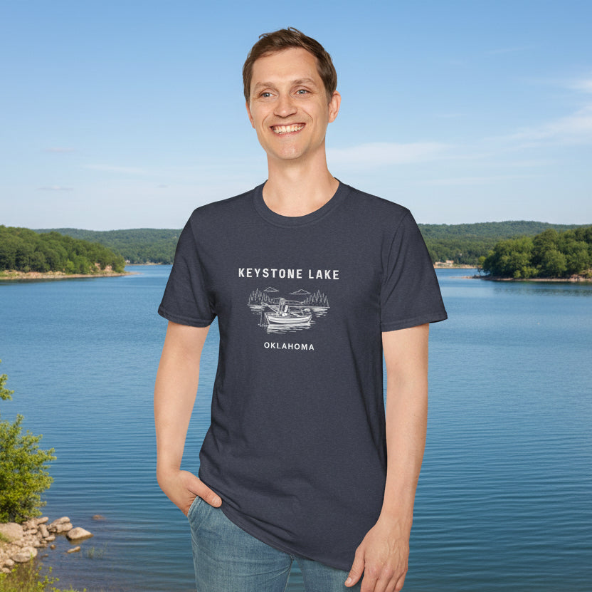 Keystone Lake Oklahoma Soft Style T-Shirt