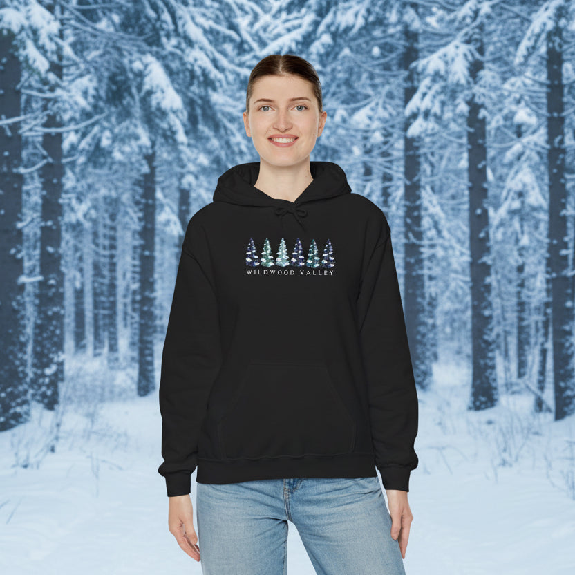 Wildwood Valley Winter Woodland Hoodie