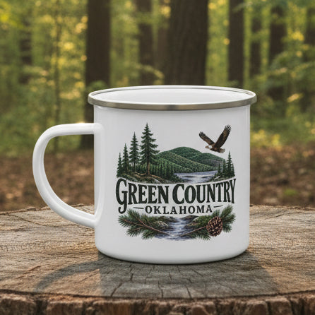 Green Country Oklahoma Camping Mug
