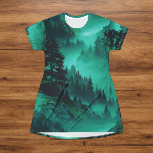 Forest Mist T-Shirt Dress
