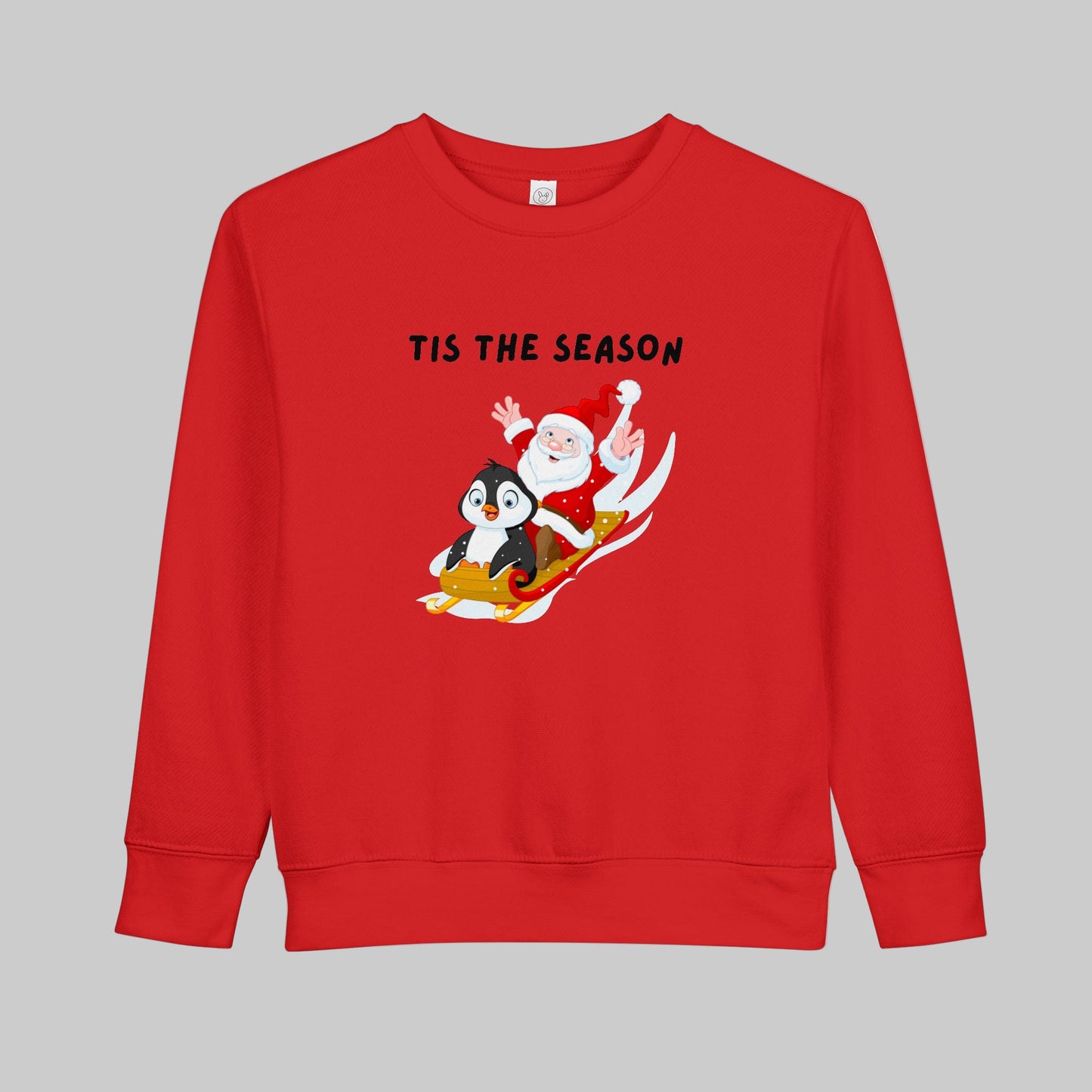 'Tis the Season' Santa & Penguin Sweatshirt