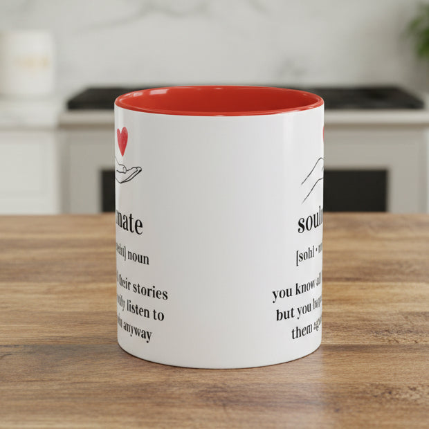 Soulmate Definition Accent Coffee Mug