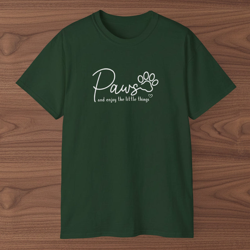 Paws And Enjoy The Little Things T‑Shirt