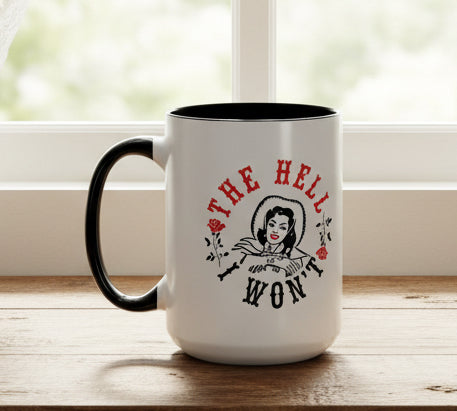 The Hell Won’t Retro Rosie-Style 15oz Accent Mug