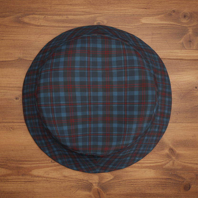 Highland Hearth Blue Plaid Bucket Hat