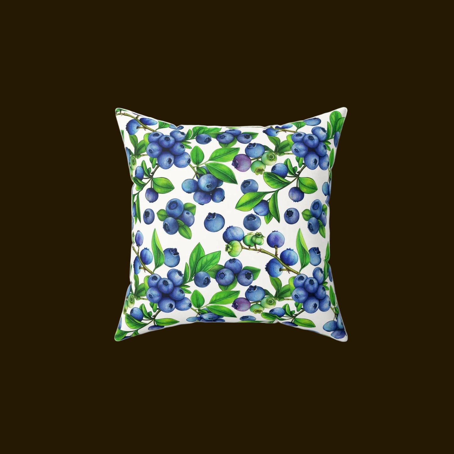 Blueberry Faux Suede Pillow