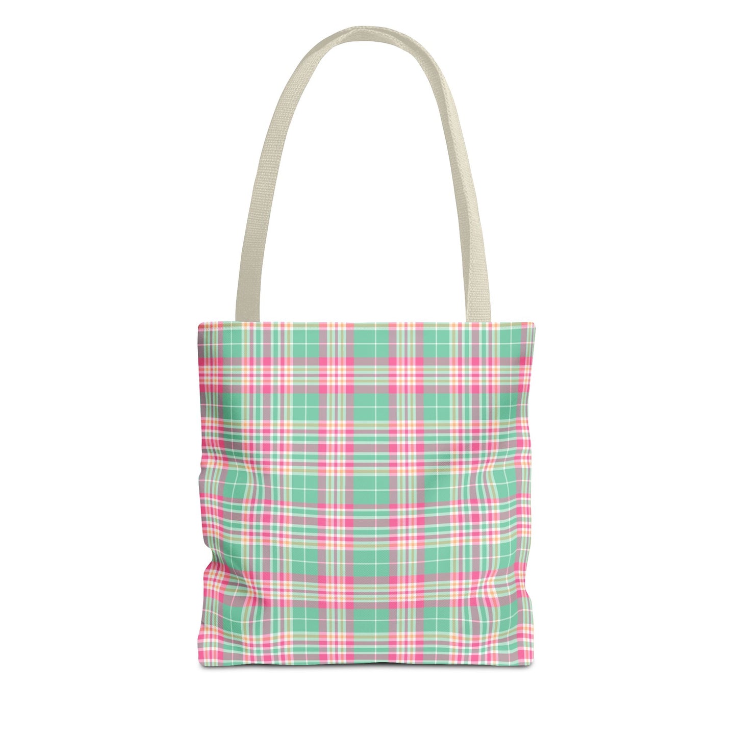 Pastel Plaid Tote Bag