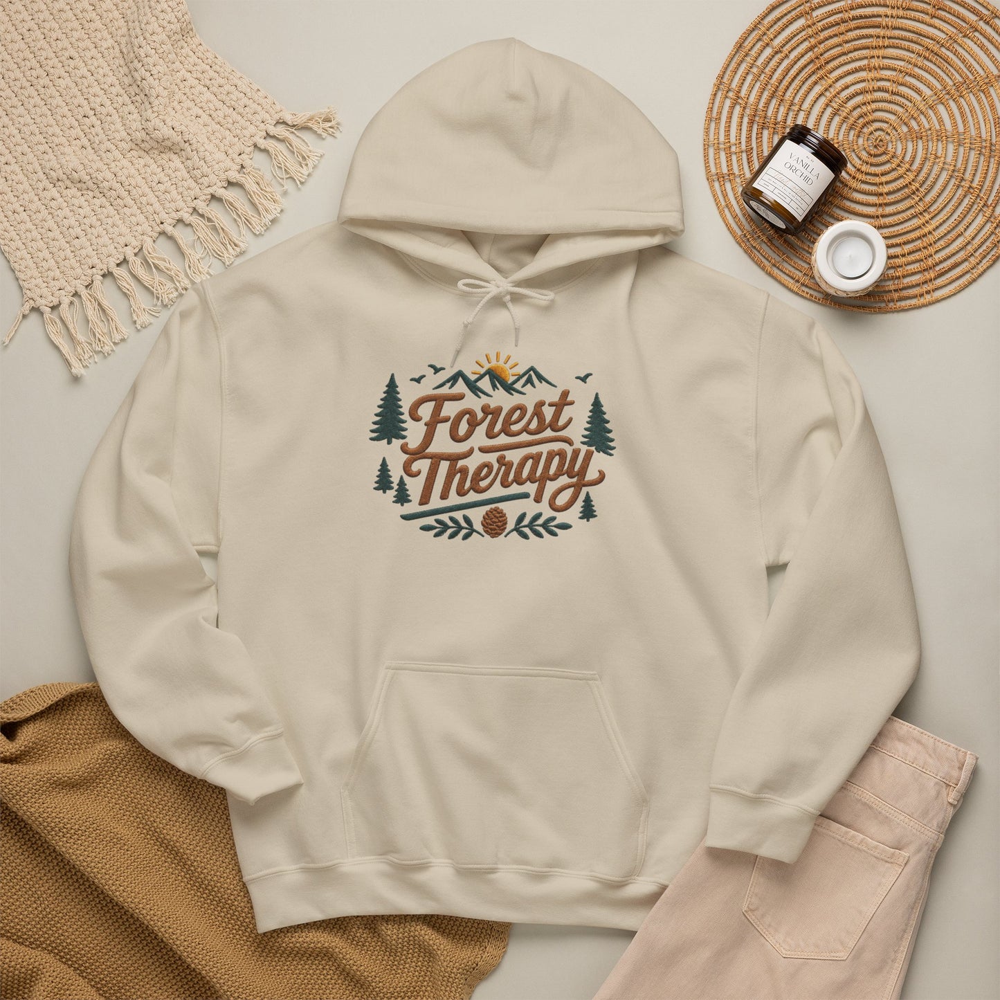 Forest Therapy Embriodered Hoodie