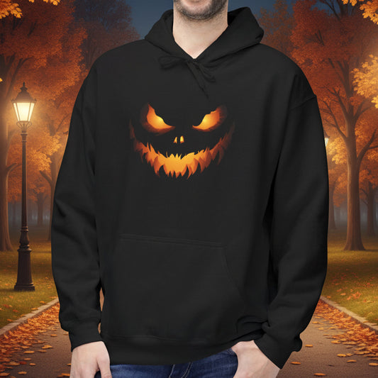 Spooky Jack-O'-Lantern Face Hoodie