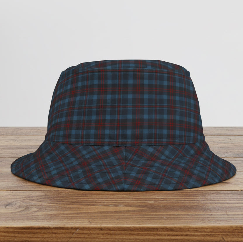 Highland Hearth Blue Plaid Bucket Hat