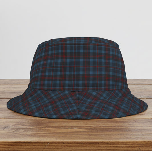 Highland Hearth Blue Plaid Bucket Hat