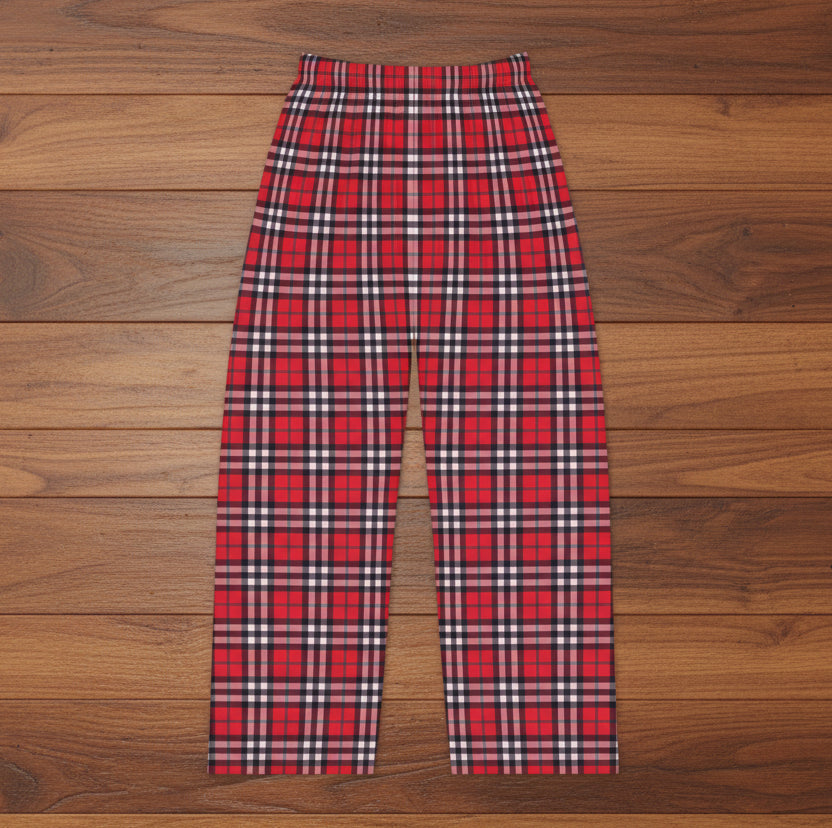 Red, White & Blue Plaid Women's Pajama Pants