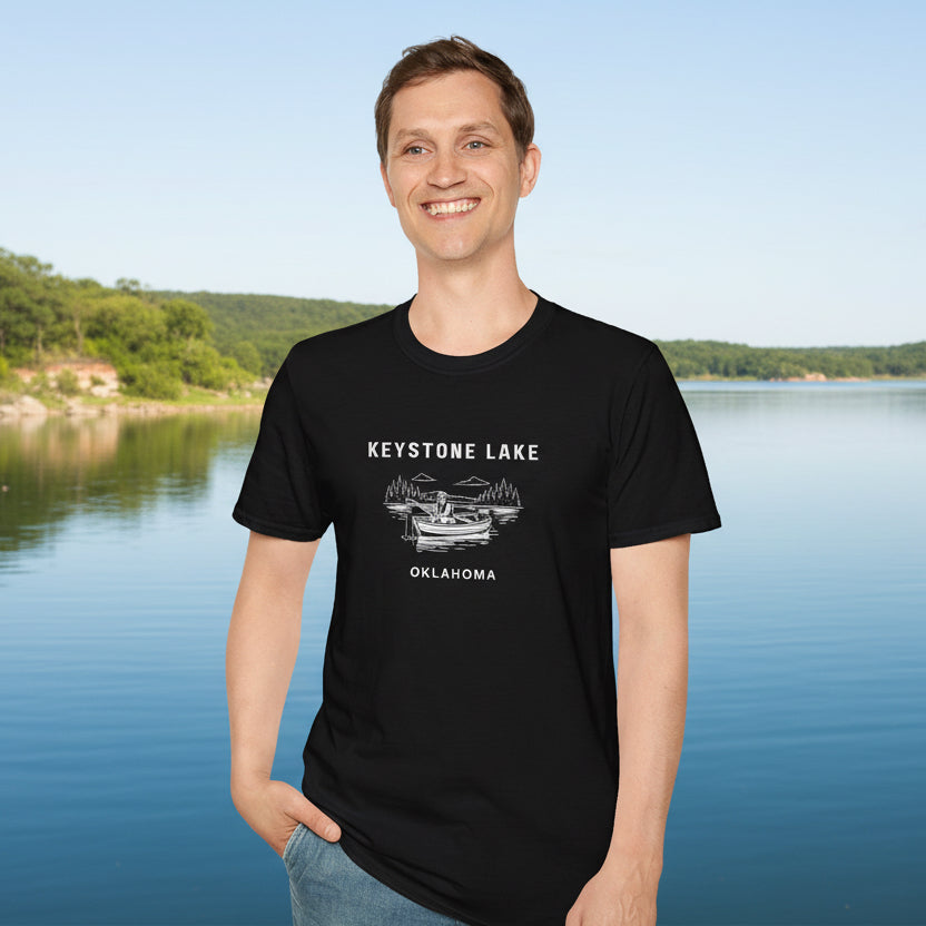 Keystone Lake Oklahoma Soft Style T-Shirt