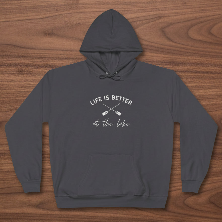 Life Is Better at the Lake Hoodie with paddles