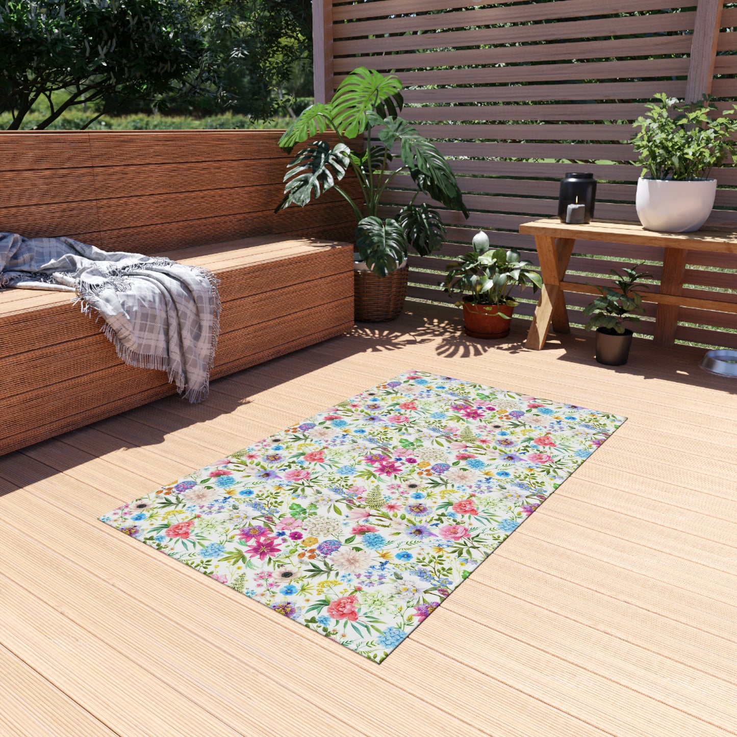 Floral Garden Outdoor Rug