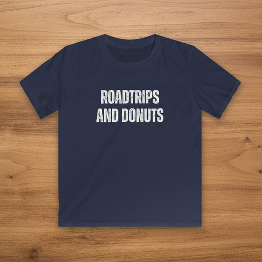 Roadtrips and Donuts Kids Softstyle T-Shirt