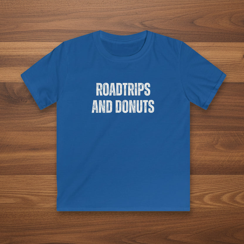 Roadtrips and Donuts Kids Softstyle T-Shirt