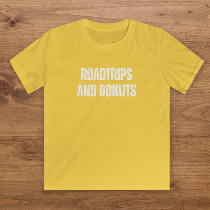 Roadtrips and Donuts Kids Softstyle T-Shirt