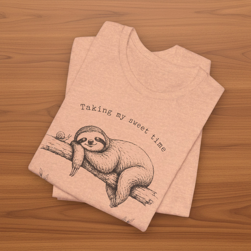 Sloth “Taking My Sweet Time to Find Inner Peace" Tshirt