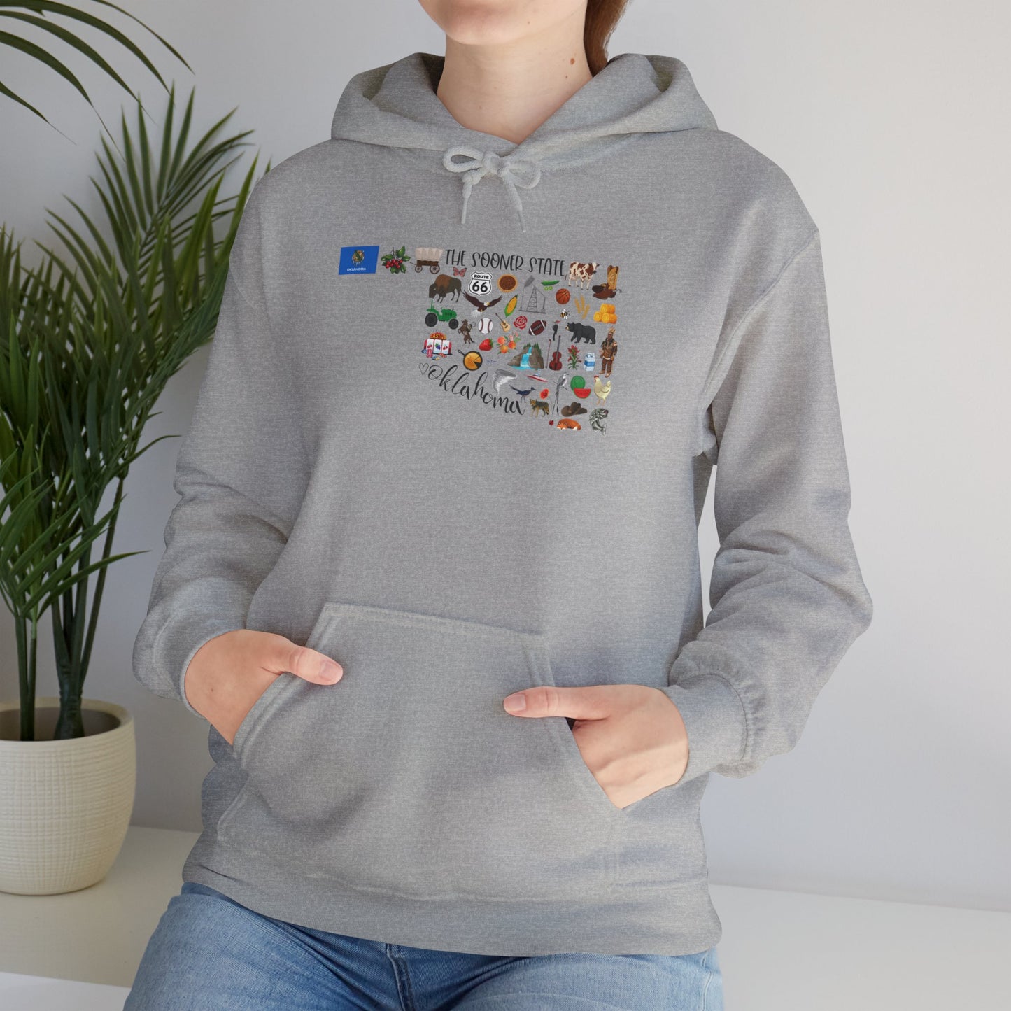 Oklahoma Adventure Map Hoodie