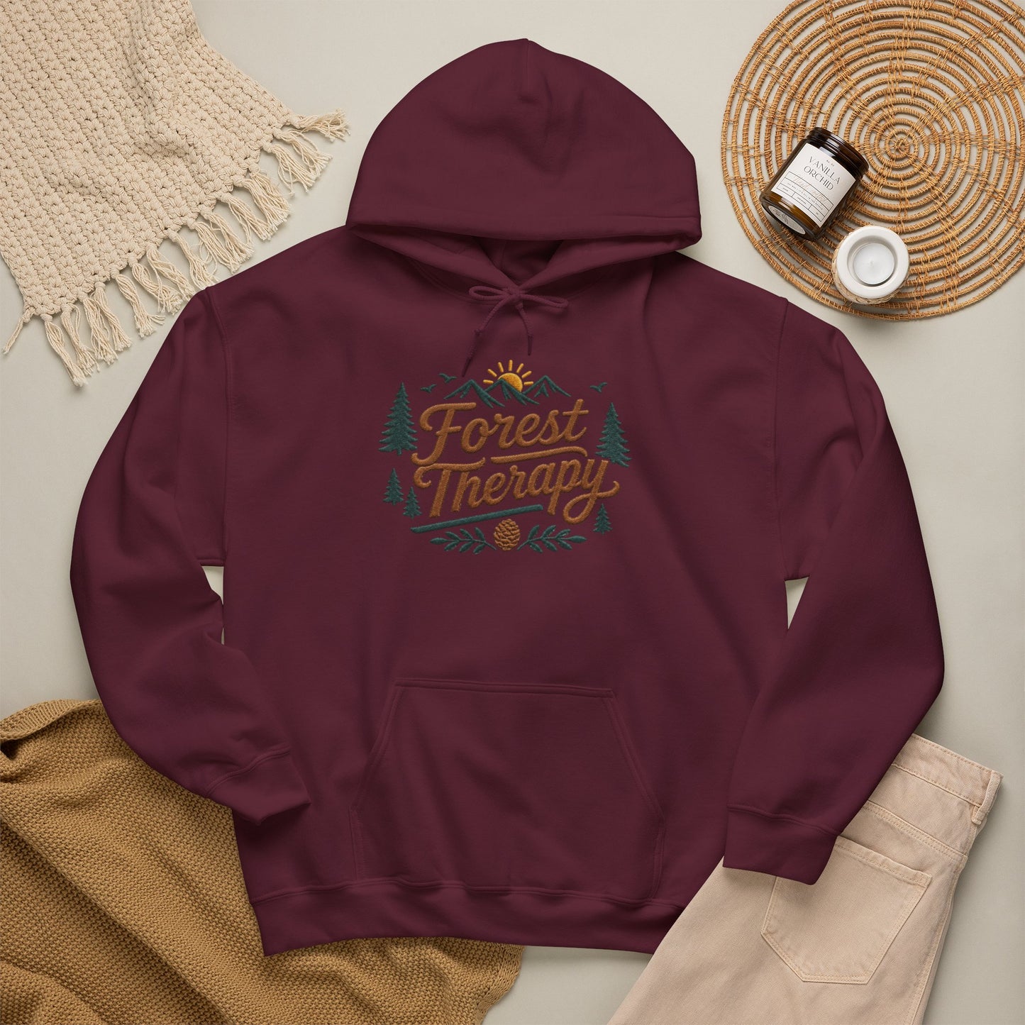 Forest Therapy Embriodered Hoodie