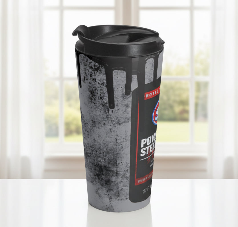 Power Steering Fluid Stainless Steel Travel Mug