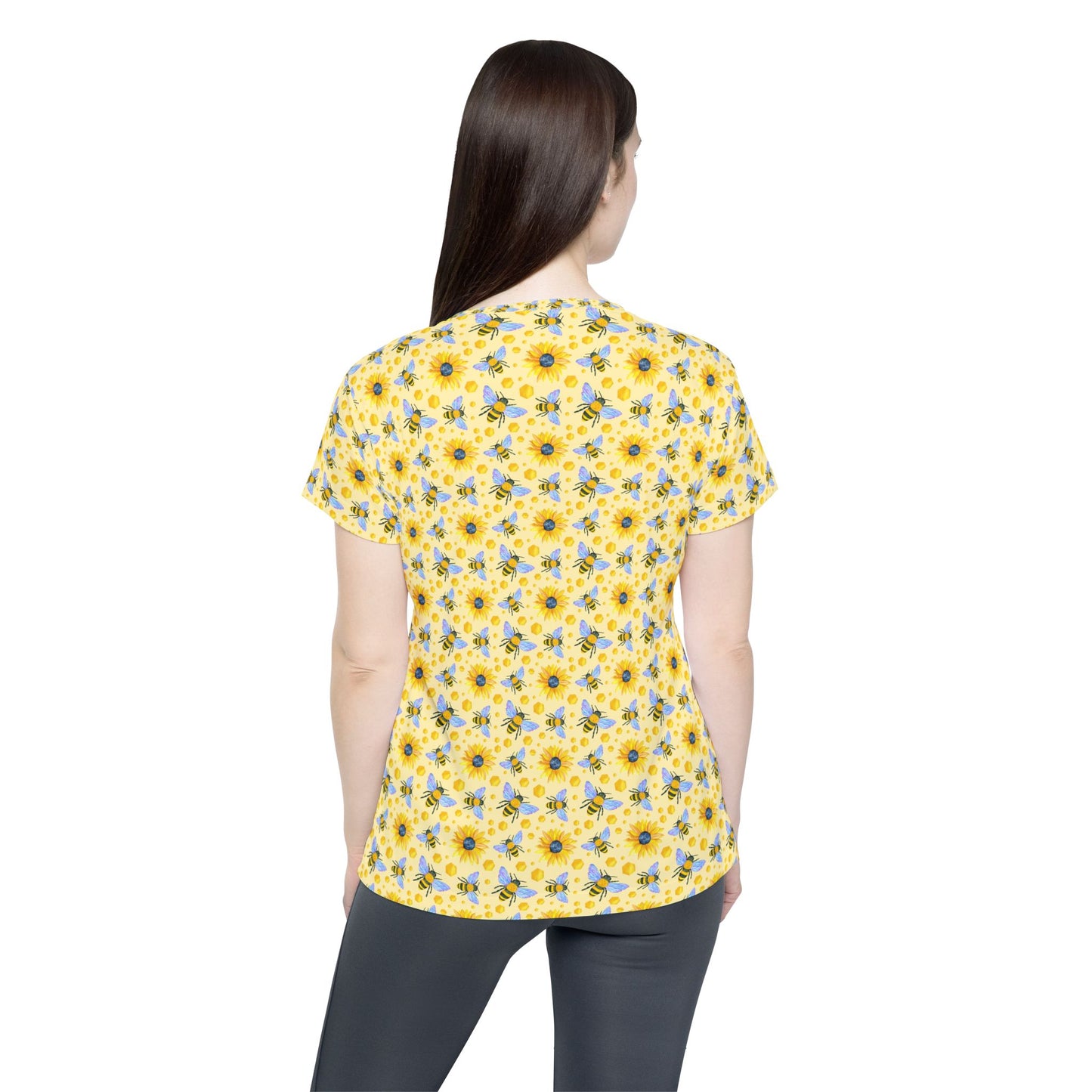 Sunflowers and Bees Women’s Sports Jersey