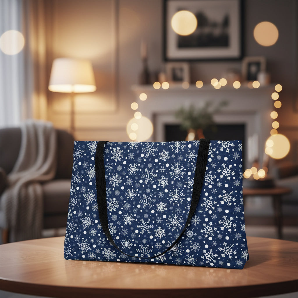 Snowflake Navy Weekender Bag