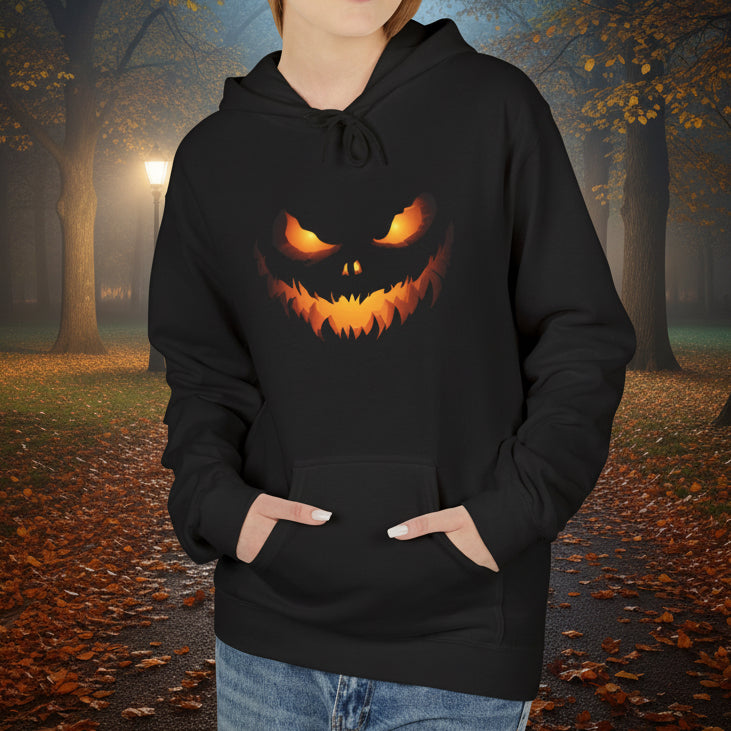 Spooky Jack-O'-Lantern Face Hoodie