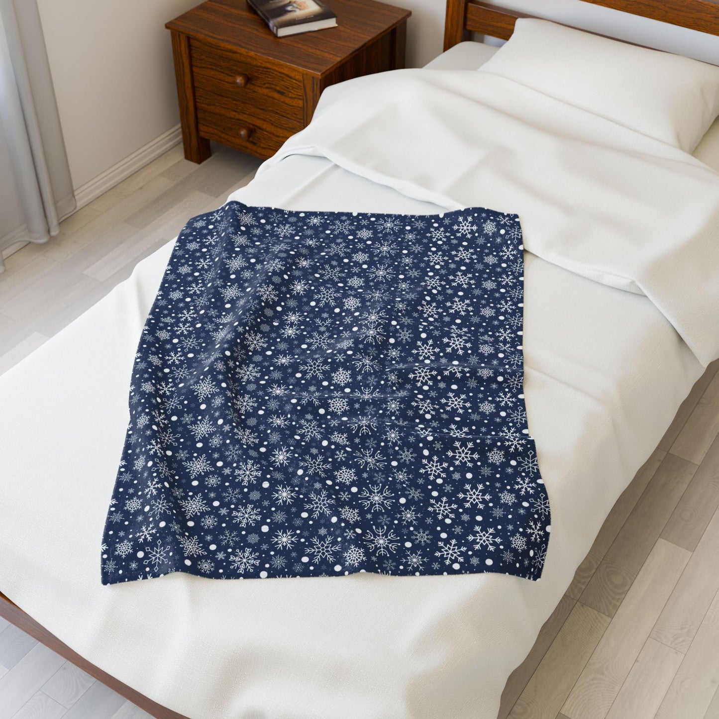 Snowflake Velveteen Plush Blanket