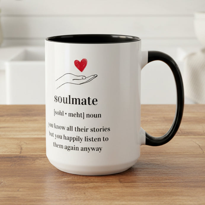 Soulmate Definition Accent Coffee Mug